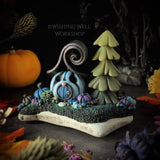 Large Sparkle Pumpkin Cottage E