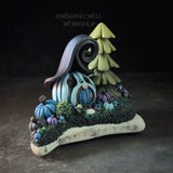 Large Sparkle Pumpkin Cottage E