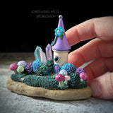 Crystal Tower B (Purple & Teal)